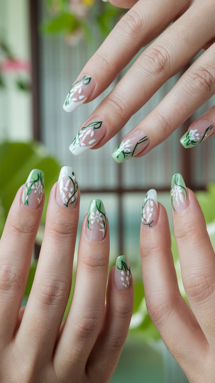 Elegant Botanical Nail Designs