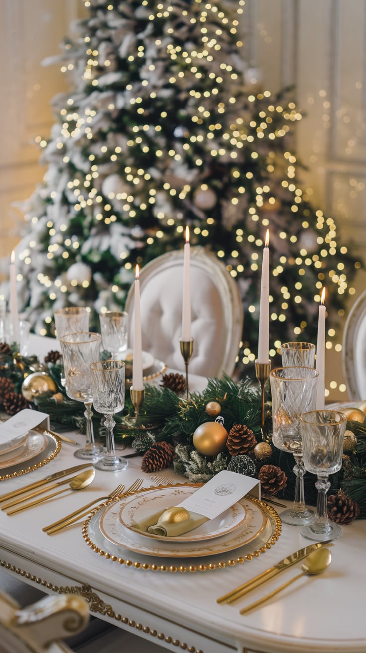 Sophisticated Holiday Dining Decor